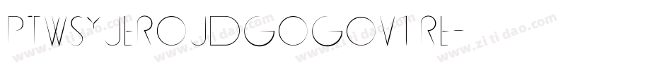 PTWSYueRoudGoG0v1 Re字体转换